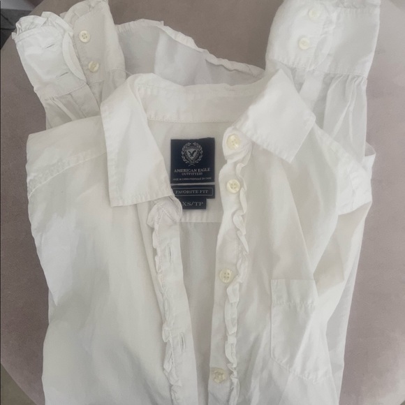 American Eagle Outfitters Tops - 12.HOST PICK American Eagle white oxford Shirt New